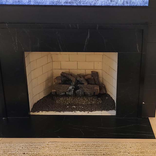 Black Soapstone Fireplace Black Soapstone Fireplace