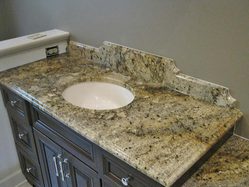 Spring Beige Granite Details, Beige Granite Countertops Bathroom